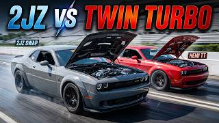 This 2JZ Hellcat Swap is FASTER Than Twin Turbo