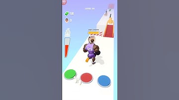 Play Satisfying Mobile Game: Muscle Rush NOOB vs PRO vs HACKER Free Gameplay Walkthrough #shorts