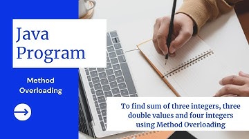 To find sum of three integers, three double values and four integers using Method Overloading