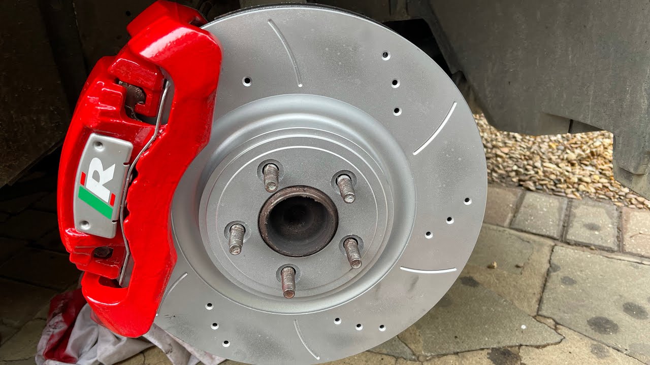 Jaguar XJR x350 Front Mtec drilled and Grooved brake discs and pads
