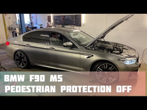 BMW F90 M5 pedestrian protection off , удаления из комплектации системы защиты пешеходов