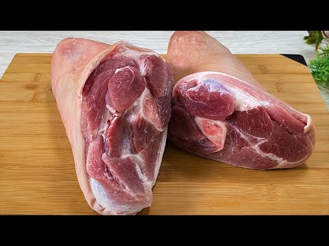 Video: Im Ofen gebackene Schweinshaxe in Folie