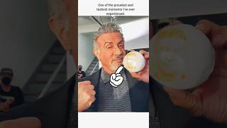 My proudest and tastiest moment.😲 #sylvesterstallone #rocky #tulsaking