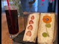 Flowery Fruit Sandwiches | Hokkaido in Japan