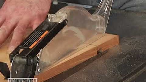 DOUBLE TAPER USING A TAPER JIG