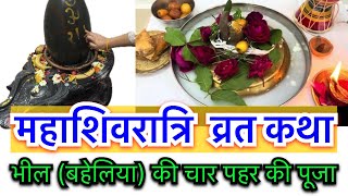 महाशिवरात्रि व्रत कथा ॥ Mahashivratri vrat katha 2026 ॥भील का रात्रि जागरण कैसे किया 