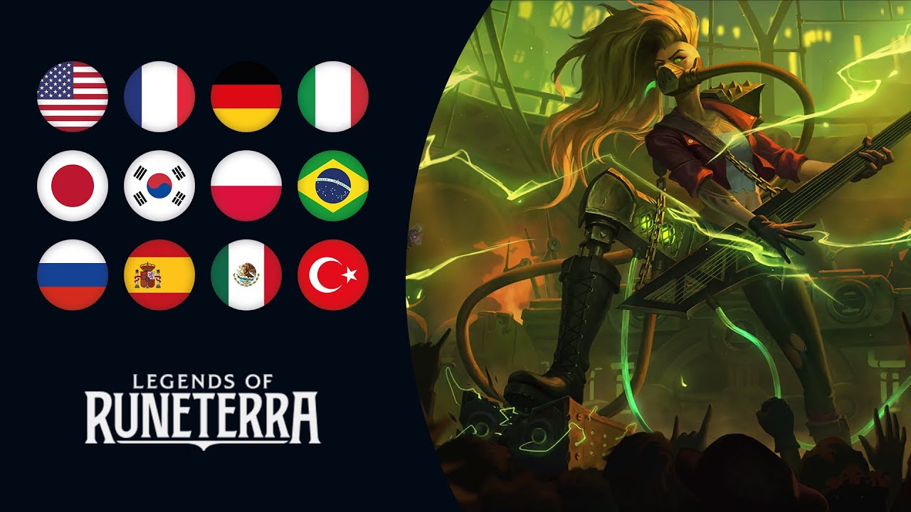 The Zaun Diva - All Voice Lines - All Languages | Legends of Runeterra