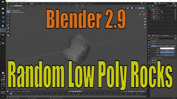 How To Make Simple Low-Poly Textured Rocks With Blender 2.90 (and Gimp)