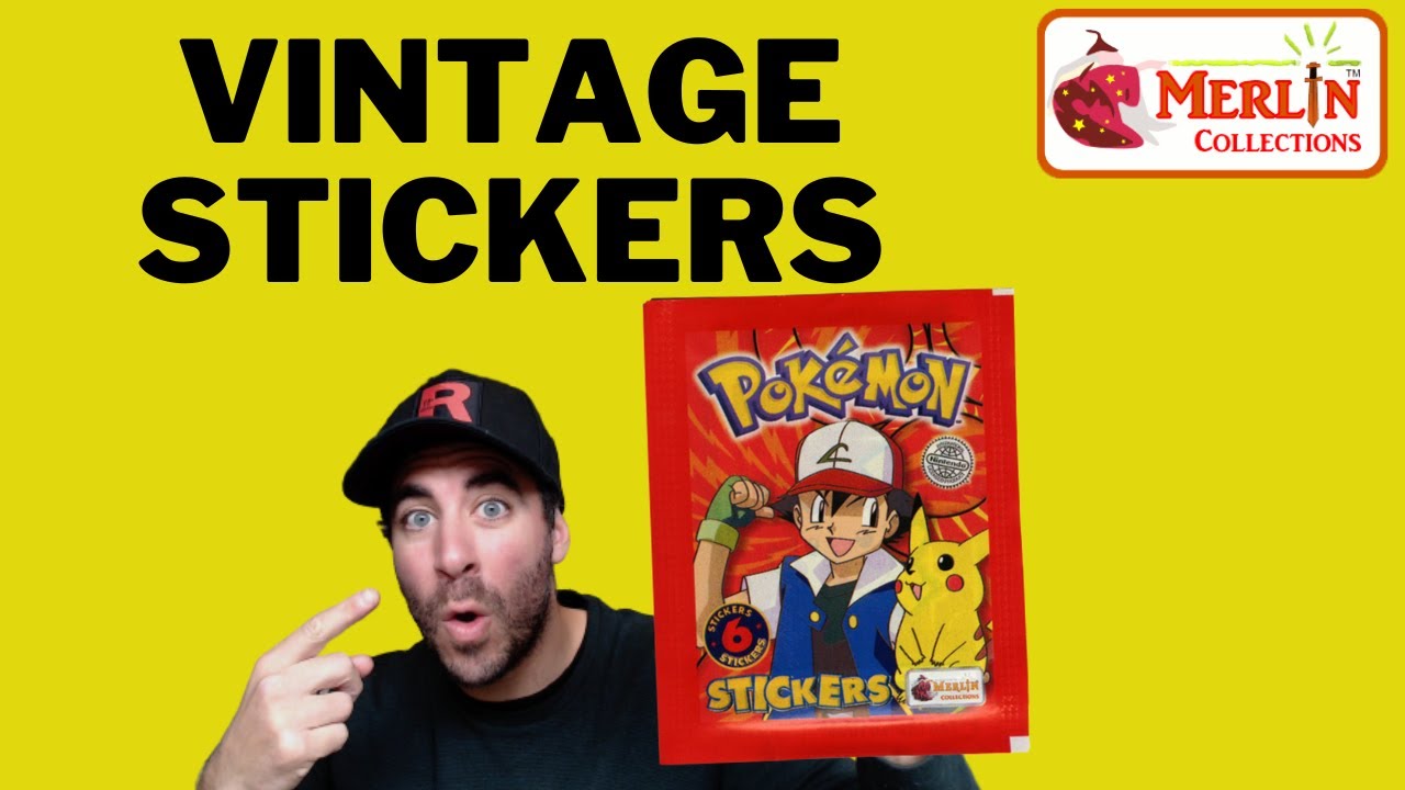*NEW* Opening Vintage Pokemon Stickers - Merlin Collections Topps Series 1