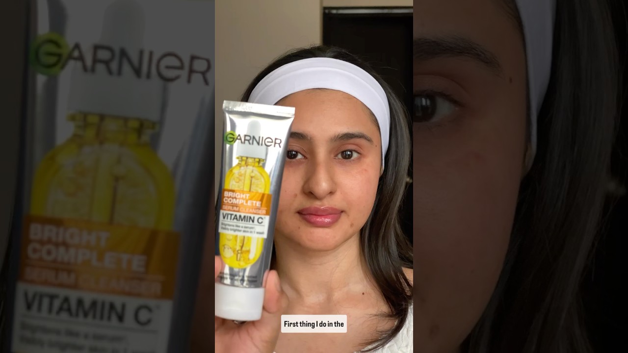 ⁠@GarnierIndia  vitamin c serum cleanser is suitable to all skin type. #garnier #garnierskincare