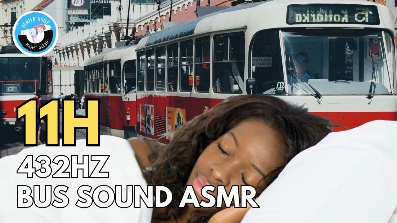 BUS SOUND ASMR For Calming Sleep And Deep Relaxing In 11 Hours | Black Screen - Beat Insomnia