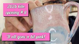 Kiln opening 8: It's all gone a bit pink.