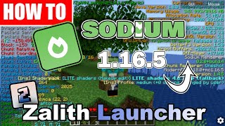 Sodium Mod On 1.16.5 How To Guide With Zalith Launcher
