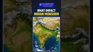 How does the Indian Monsoon get affected?⛈️🤔 #upsc #geography #viral #shorts #short #shortvideo #ias