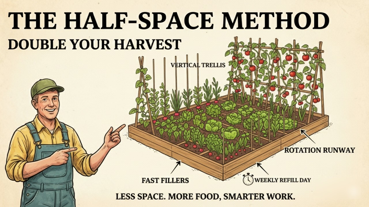 I Doubled My Harvest in Half the Space (Here's The Exact Method)