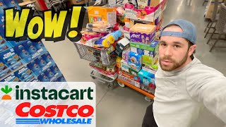 is this MONSTER Instacart Costco order worth 1 DAY OF WORK?