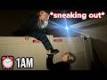 SNEAKING OUT of the HOUSE at 1AM *PART 2* 😱