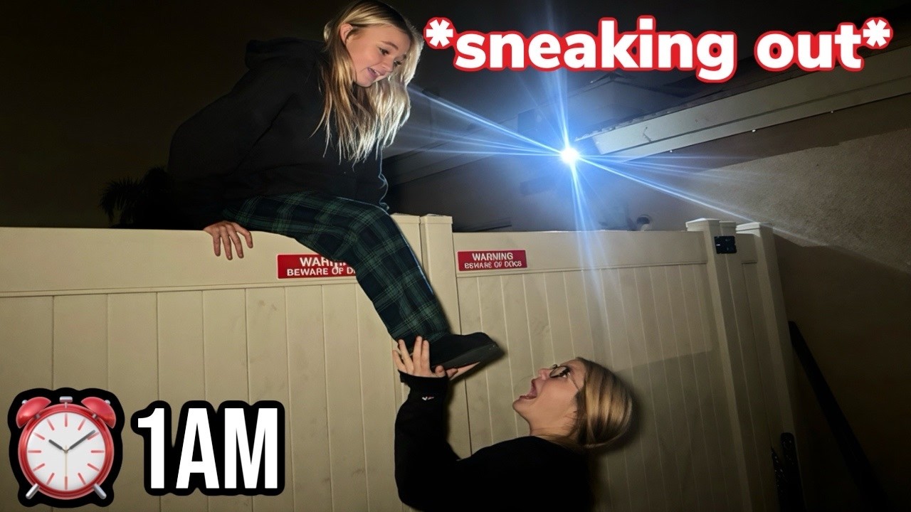 SNEAKING OUT of the HOUSE at 1AM *PART 2* 😱