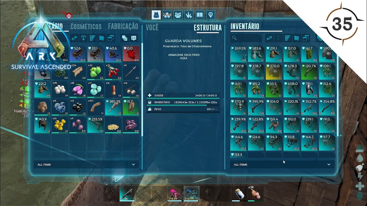 Loot de 10 Runs - Caverna do Pantano | ARK Survival Ascended