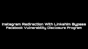Instagram URL Redirection With Link Shim Bypass