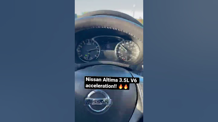 Nissan Altima V6 0-85 mph acceleration! Sleeper rental car? 🧐🔥 #CVTGang #Nissan #Altima