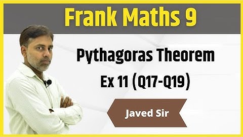 Class 9 | Frank EMU Books | Pythagoras Theorem | Ex 11 | Part 06