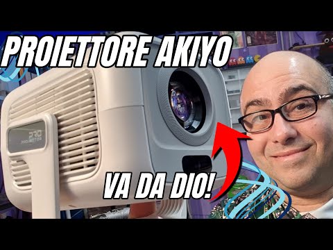 🔥 AKIYO O4 Proiettore WiFi 6 + Auto Focus: Test Completo da Amazon! Vale i Soldi? (1080P Nativo)
