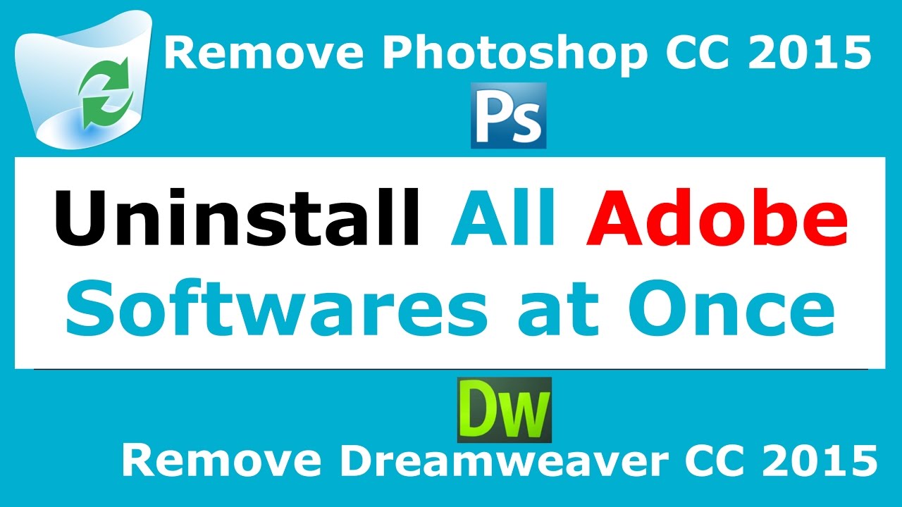 Adobe clean. Photoshop Uninstall and.