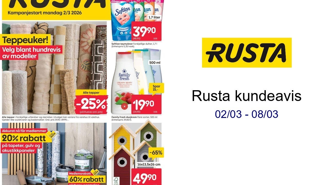 Rusta kundeavis 02/03 - 08/03