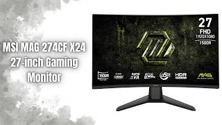 MSI MAG 274CF X24 Gaming Monitor Review | 27” 240Hz Esports Display!
