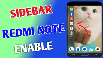 How To Enable Sidebar On Redmi Note // Redmi Note Enable Slidebar