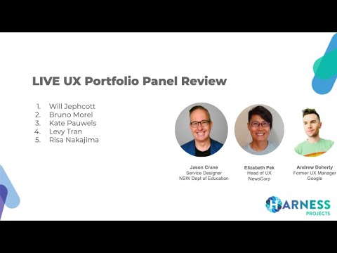 LIVE UX Portfolio Review Panel - YouTube