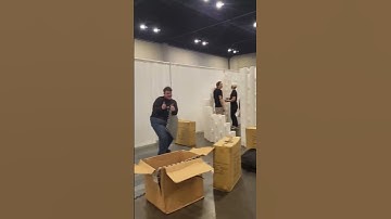 Watch us setup! #bts #behindthescene #djlife #djviral #weddingday #weddingdj #weddingexpo #dj #djs
