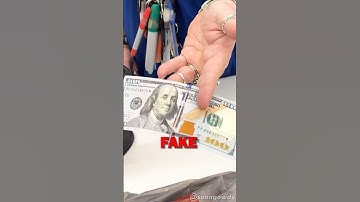 How To Recognize Fake Money💵