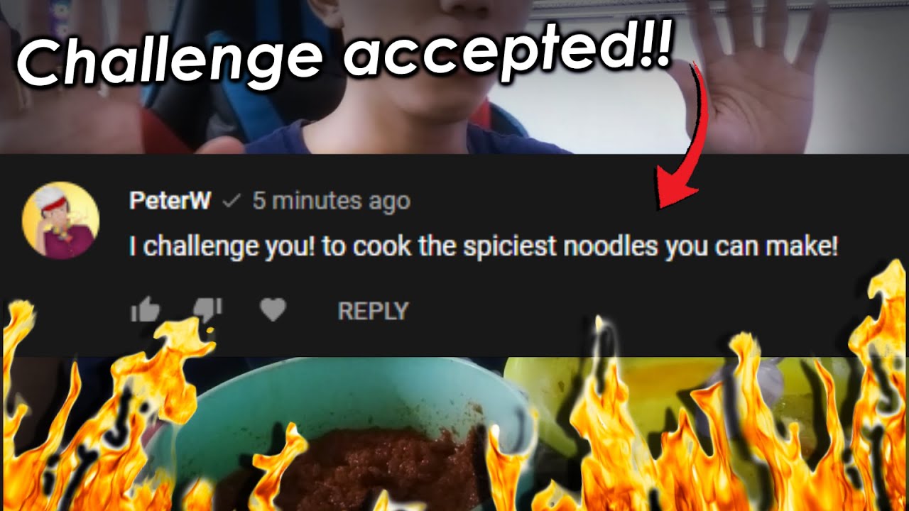 PeterW Challenge me to Cook the Spiciest Noodles !!! (LMAO!)