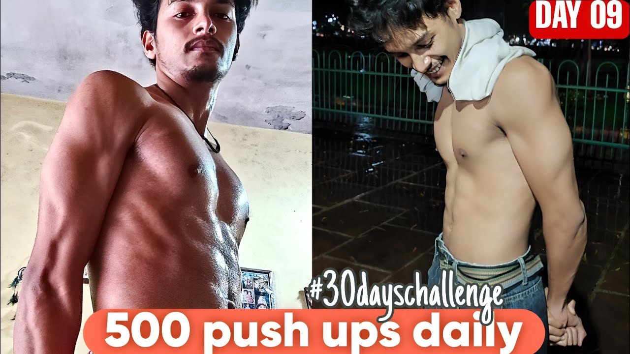 500 push-ups daily for 30 days || day 09 || #30daychallenge - YouTube