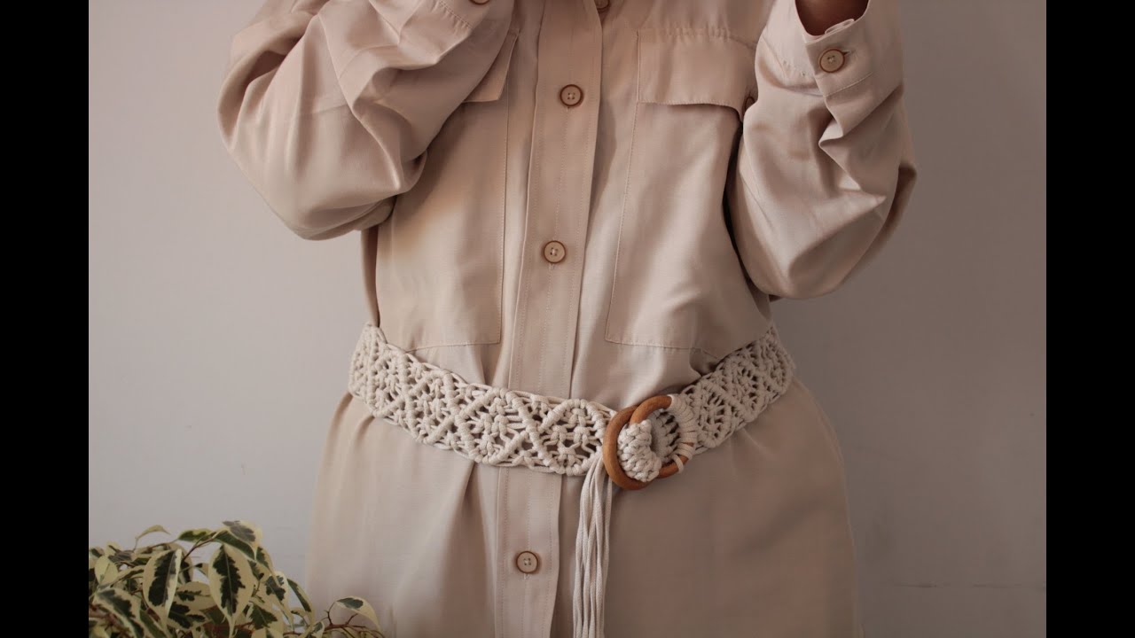 Макраме пояс