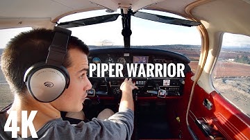 Piper Warrior Circuit Training - Precision Approaches [4K video] - CYPK