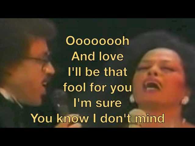 Diana Ross and Lionel Richie Endless Love Lyrics class=