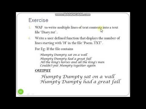 Python #85 Data File Handling Part 6- Text File Programs