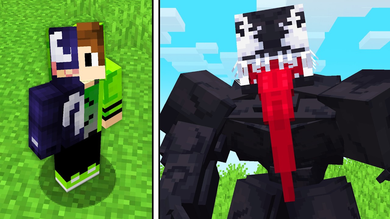 Virei VENOM no Minecraft!