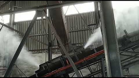 Oasis Dust Suppression System using Dry Fog Nozzles for Ground Hopper, Feed Hopper at ATG Tire