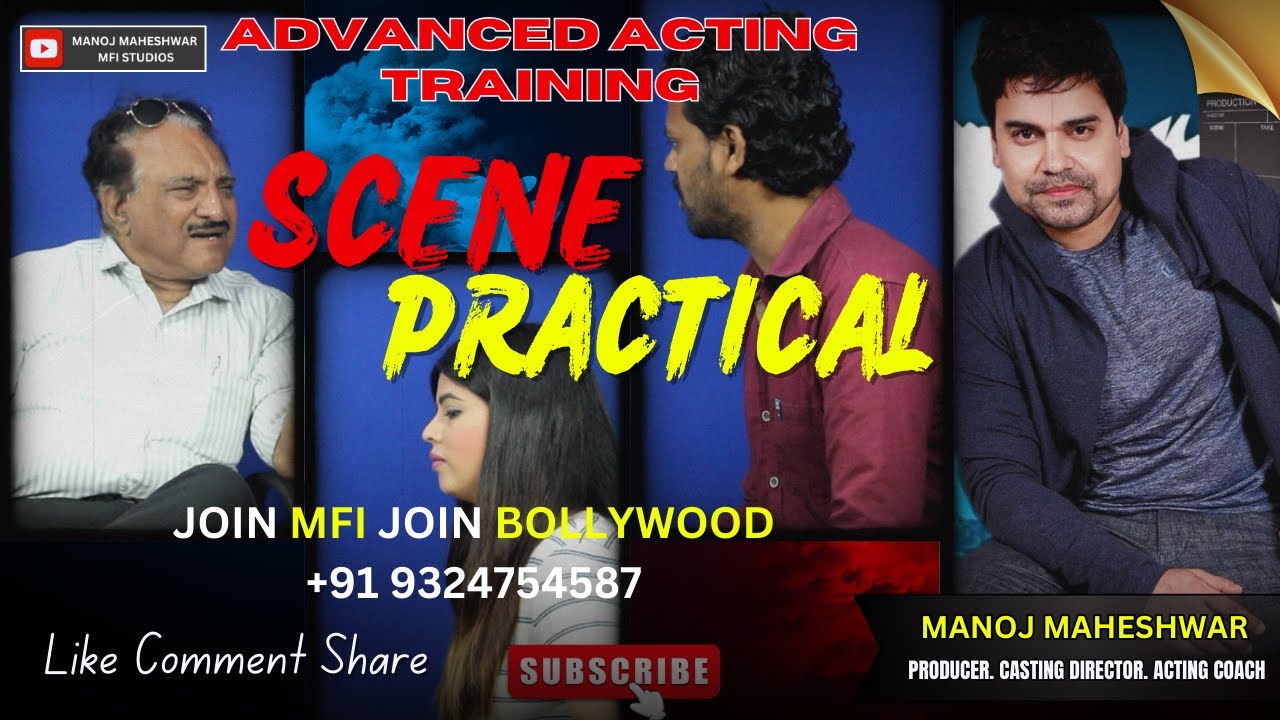 ADVANCED ACTING TRAINING | SCENE PRACTICAL |Mr. kumar ji + Reyaz ...