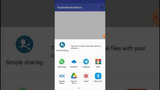 Aide  Toolbar Me Share Button Kaise Banaye