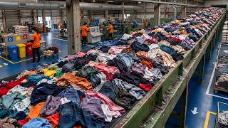 How Old Clothes Are Recycled Into New Fabric Inside Modern Recycling Factory screenshot 1