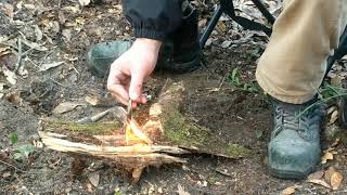 Fatwood lighter d Heart Pine best Natural Firestarter Turpentine Ferro Rod Bushcraft Survival