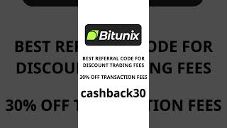 ประหยัด 30% ค่าธรรมเนียม Bitunix ตลอดชีวิต! | รหัสแนะนำ Bitunix คือ cashback30