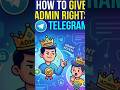 ‎How to Give Admin Rights on Telegram ‎#TechFrack #Shortvideo