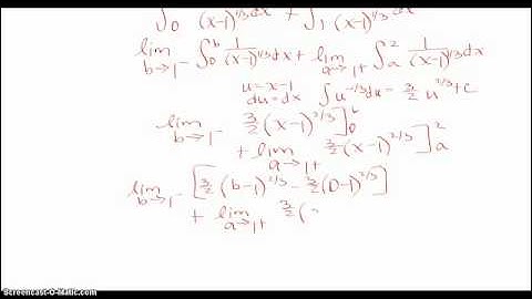 Improper Integrals - Infinite Interior Points Continued