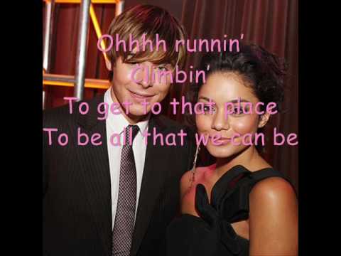 High School Musical breaking free with lyrics